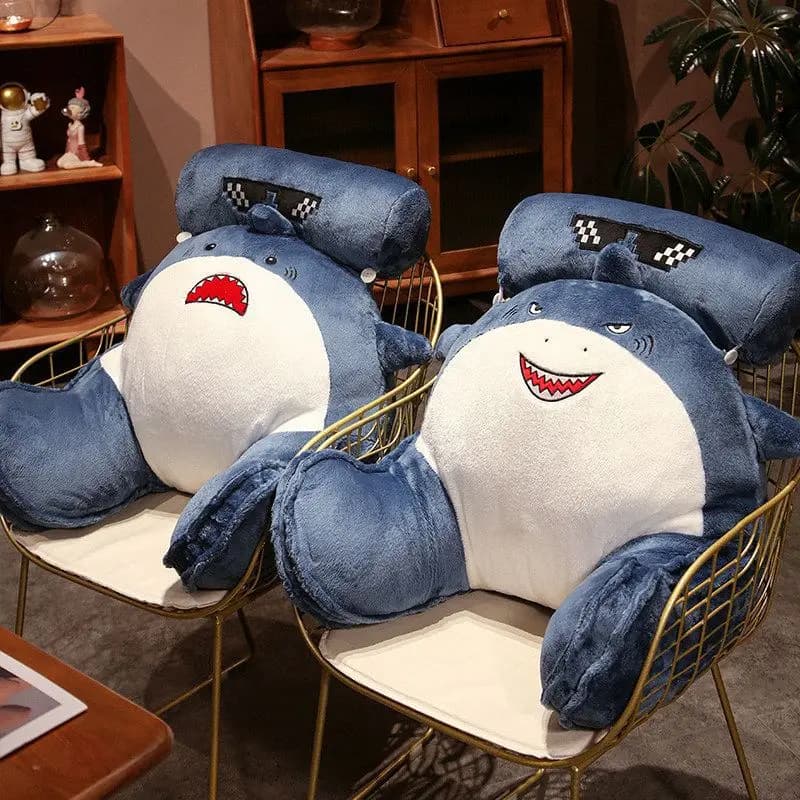 Shark comodino borsa morbida cuscino protettore letto lettura cuscino lombare cuscino per divano cuscino per schienale grande rimovibile e lavabile