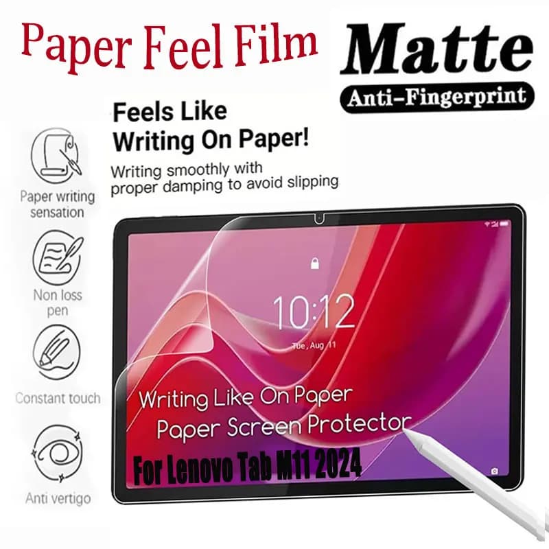Matte Paper Feel Film For Lenovo Tab M11 2024 11.0" TB330FU Screen Protector For Lenovo Xiaoxin Pad 11 2024 Tablet Paper Feel