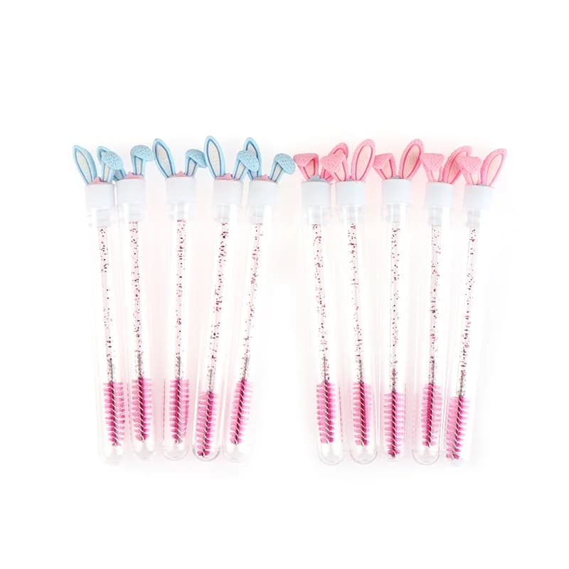 1 Piece Riusable Tube for Brush Rabbit Shape Eyelashes, Makeup Brush, Mascara Brush