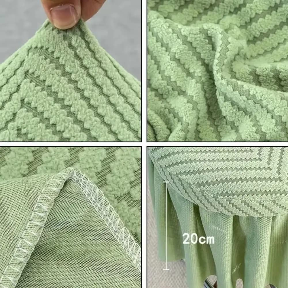 Coprisedile Rotondo per Sgabello, Morbido e Spesso, Lavabile, Copertura Elastica Completa per Sedia da Cucina
