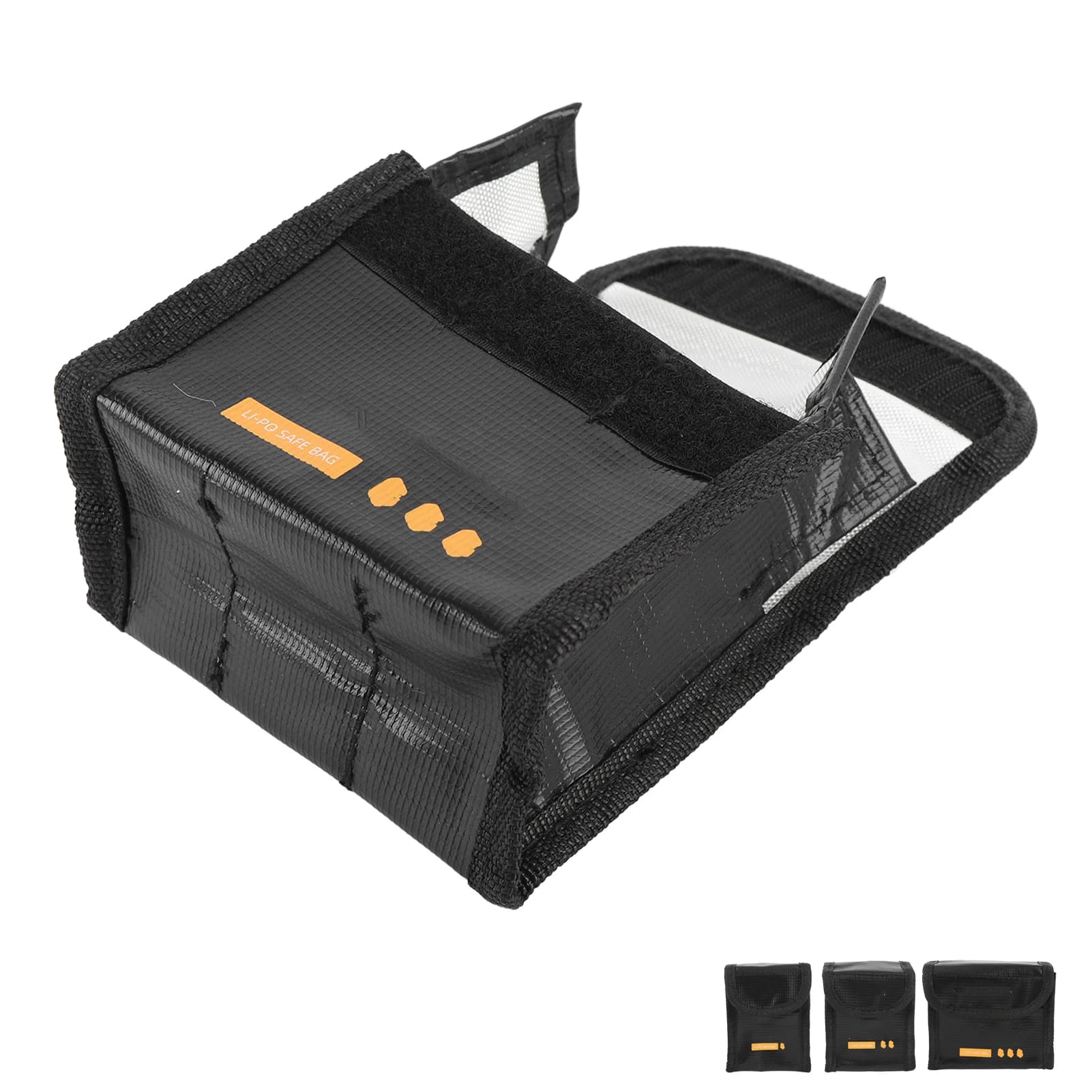Safe Housing for drone battery Protective bag for shock absorbing drone battery Hook and anti-deflagrant ring Fire-retardant Nylon outdoors