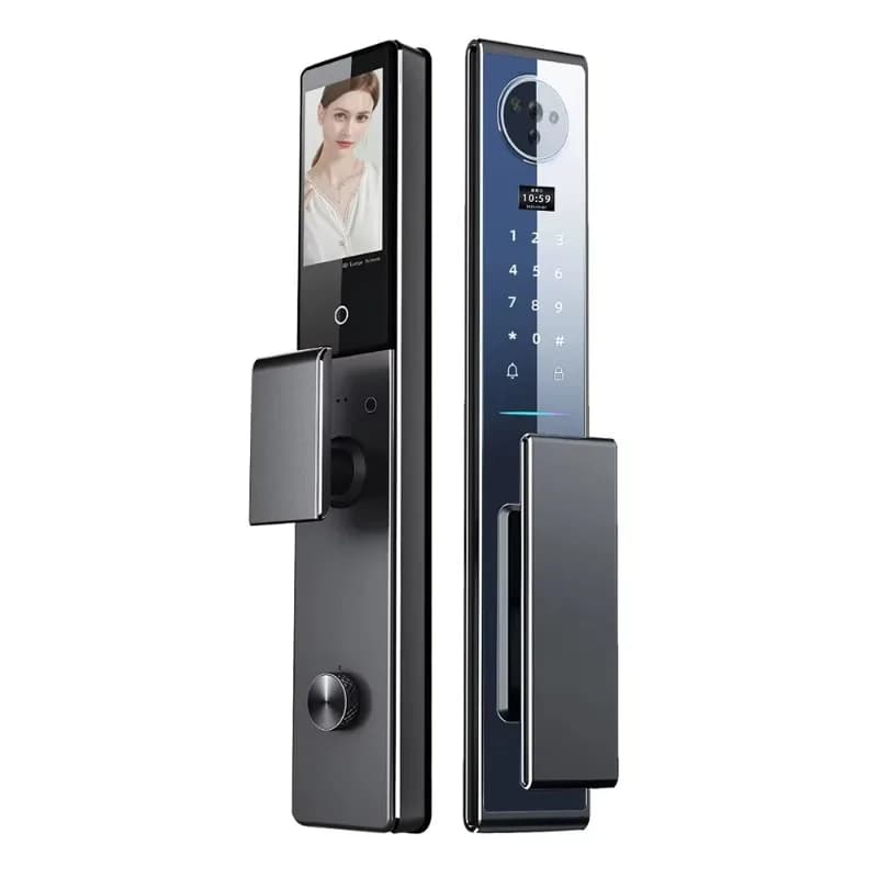 Telecamera per serratura intelligente Wifi Lega di alluminio USB 5v Serratura intelligente Wifi con riconoscimento facciale 3D Applicazione intelligente