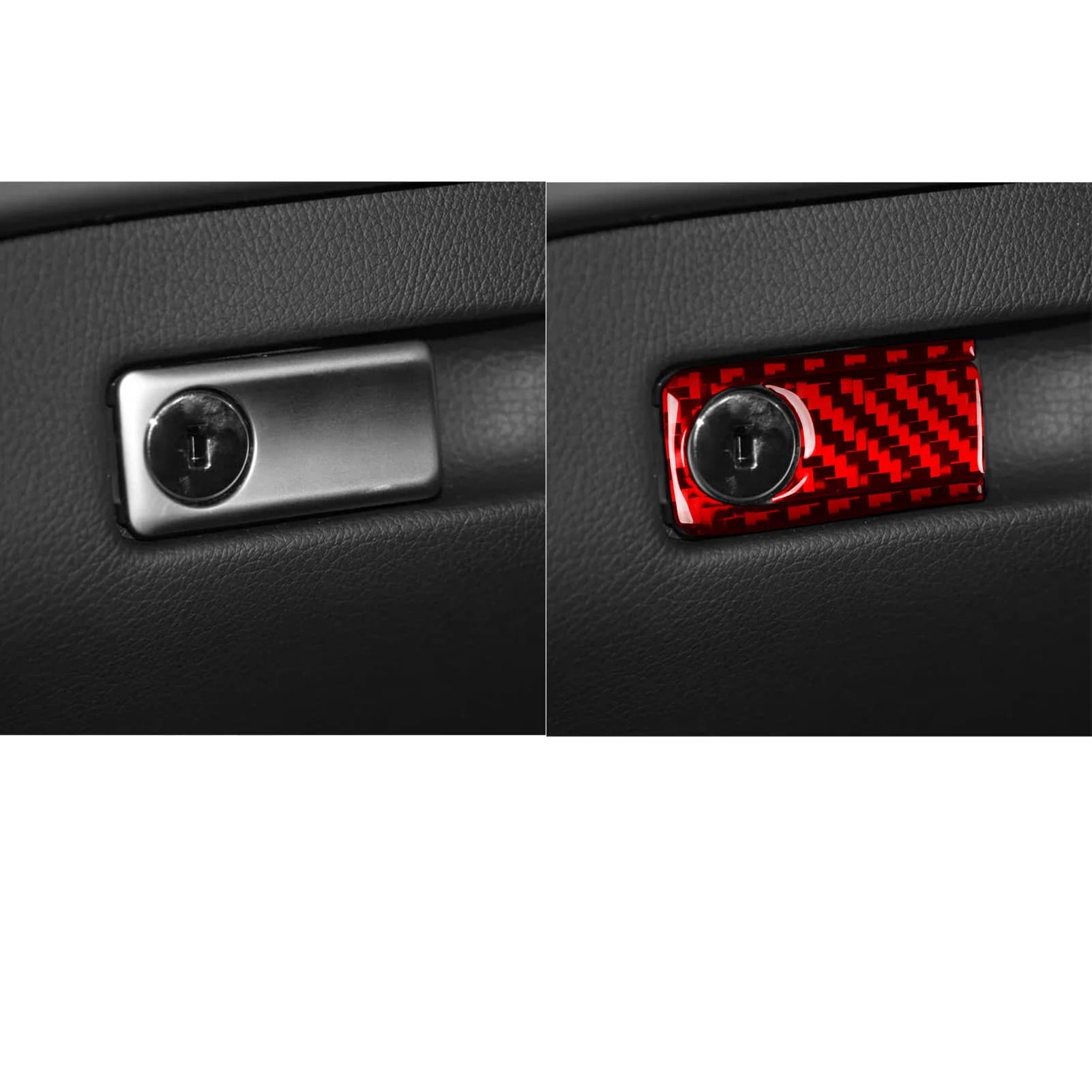 Per Mercedes-Benz GLE GLS W166 2016-2019, Copertura in Fibra di Carbonio per Pannello Interruttori Vano Portaoggetti Lato Passeggero, Accessori Auto, Adesivo Decorativo