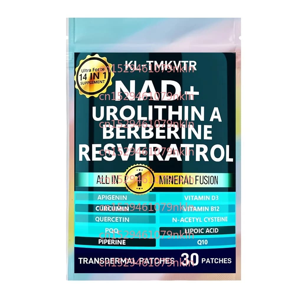 30 cerotti Patch transdermici NAD per donne e uomini con resveratrolo, urolitina A per la longevità, antietà, energia cellulare