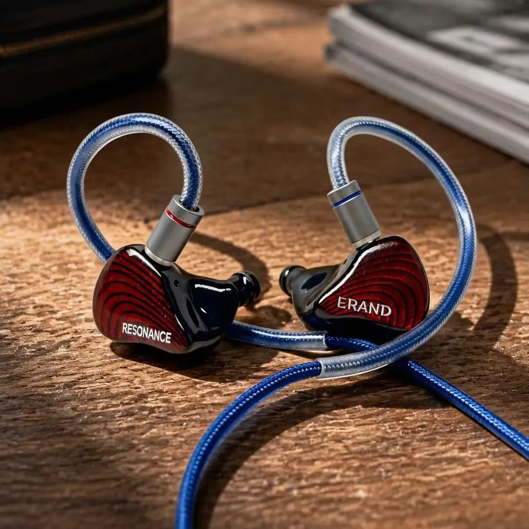 ERAND RESONANCE 5 RED 2DD+2BA+1MP Hybrid IEMs Wired HIFI In-ear Earphones 5-driver 5-tube 5-way Monitor Headphones Earbuds