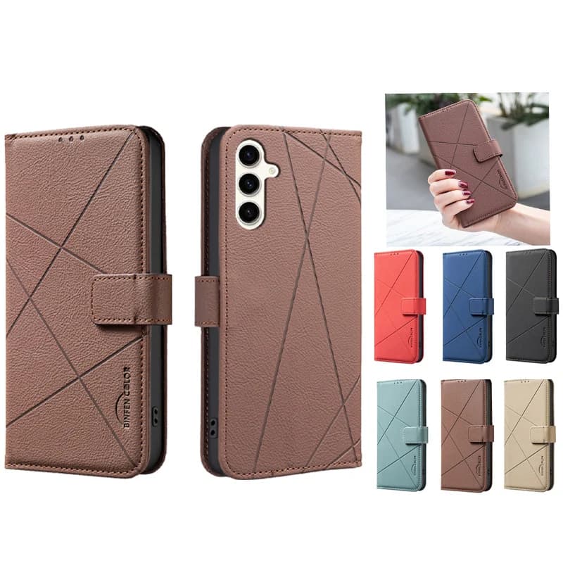 Custodia a portafoglio con blocco RFID per Samsung Galaxy M12 M23 M13 4G M36 5G M127, cover protettiva in pelle per telefono