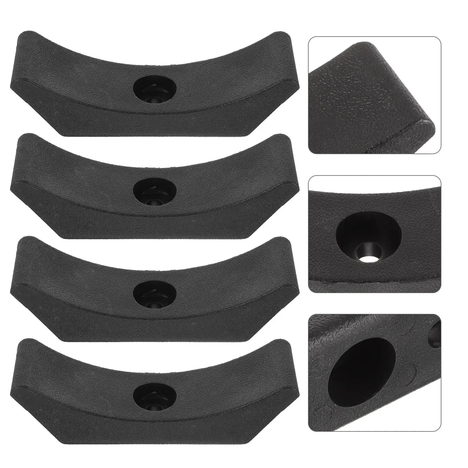 Supporto per manubri da 4 pezzi, lunghezza 140 mm, foro 10 mm, materiale PP, attrezzatura per il fitness, accessori per palestra