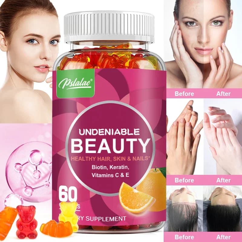 Bellezza Gummies, biotina e cheratina capelli pelle unghie vitamine