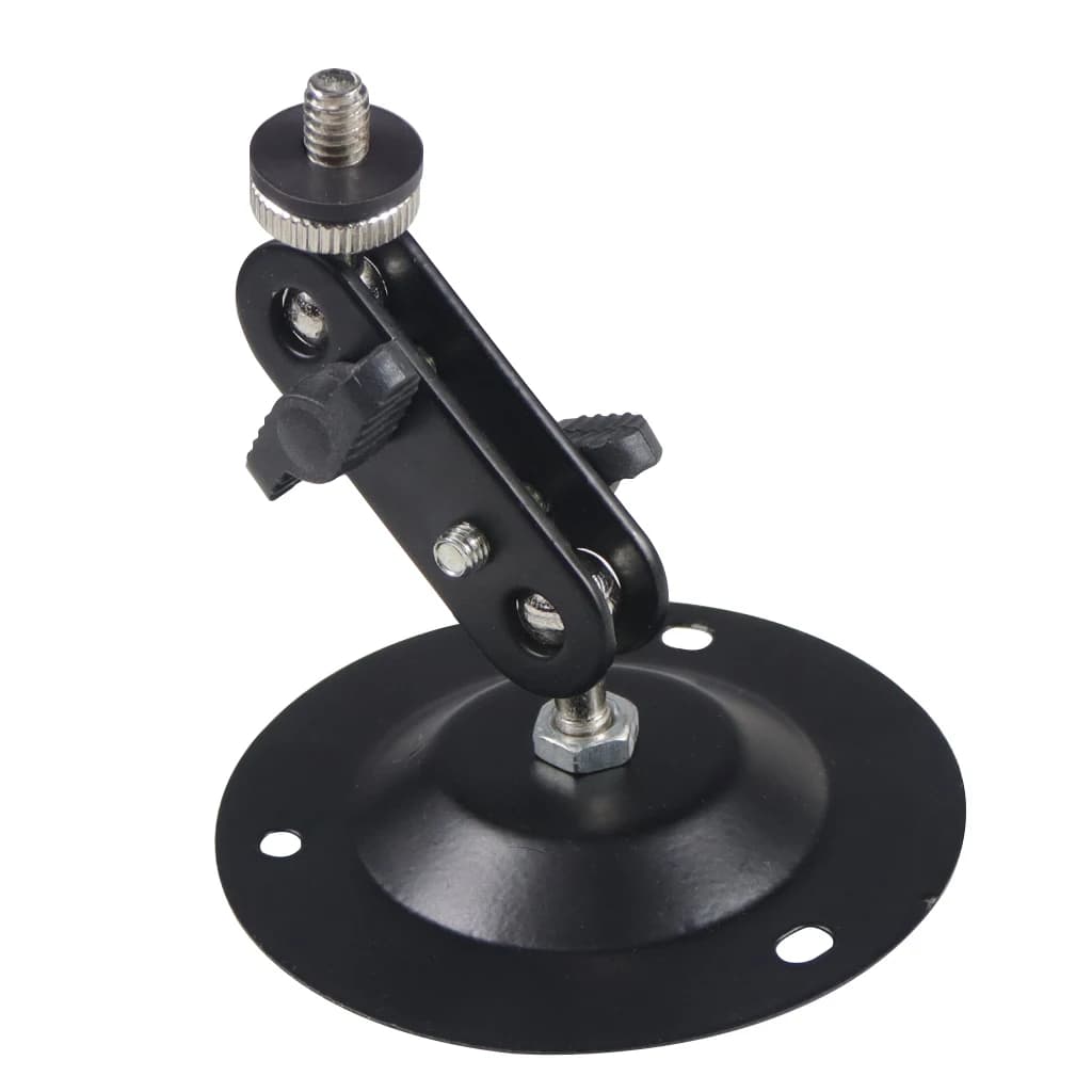 Monitor bracket for ceiling wall mounting, 1/4" ball head adjustable for CCTV surveillance camera support, speaker support