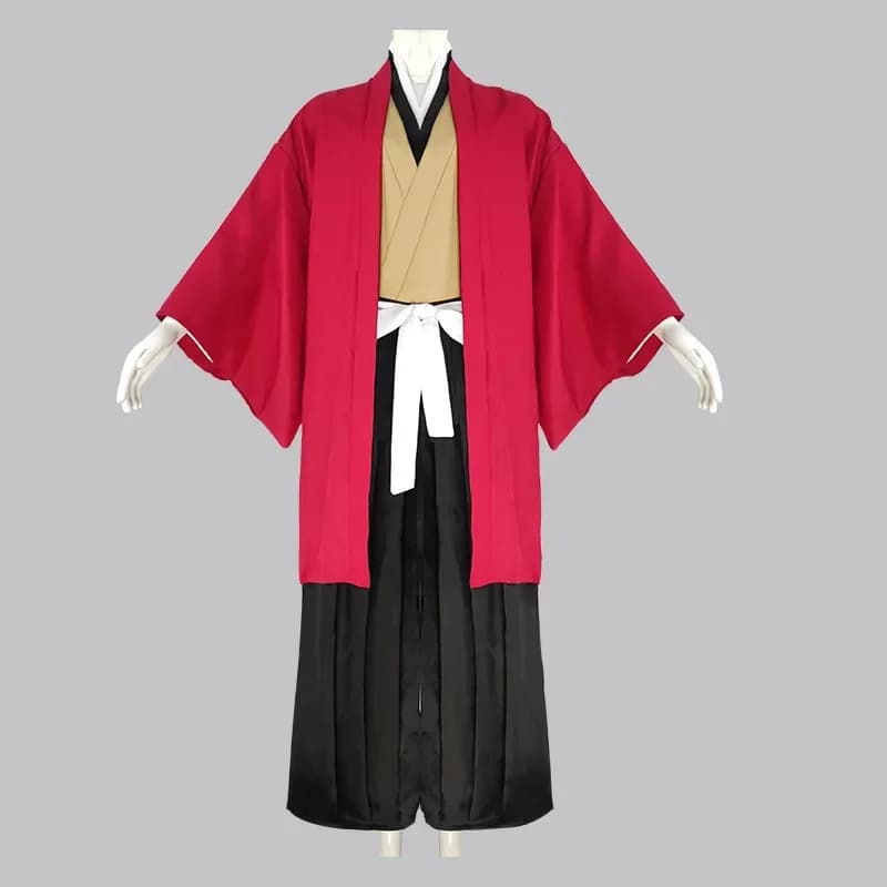 Anime Tsugikuni Yoriichi Cosplay Costume Japanese Kimono Bathrobe Haori Cloak Coat Wig Man Christmas Masked Ball Suit