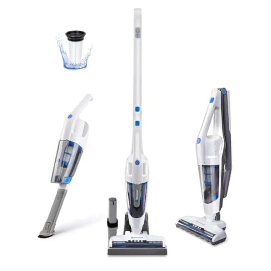 Aspirapolvere Senza Fili VSD1801 2 in 1, Portatile e a Bastone, Batteria Ricaricabile agli Ioni di Litio, Potente e Leggero per Pavimenti in Legno