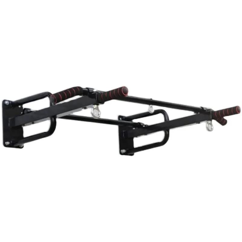 Wall installation for door with adjustable width, parallel bar, stretch trainer, multifunctional shelf for sand bags