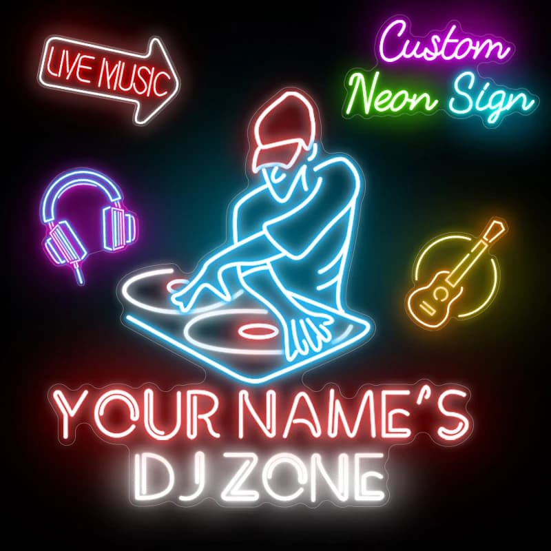 Custom Neon Signs Custom Name LED Neon DJ Lights Wed Bar Business Logo Solan Party Room DropShipping Waterproof Outdoor