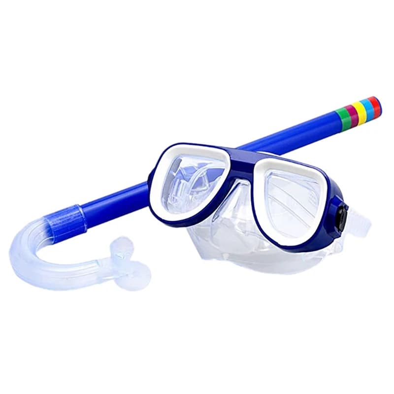 Children breathing Diving Goggle mask shock-resistant tube swimming glasses anti-fog band Snorkeling diving accessories Set