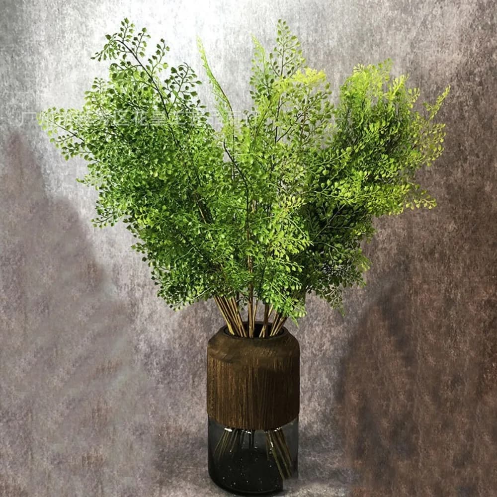 Real Touch Artificial fern plant branches Handmade Green Artificial fern grass Elegant fake plants