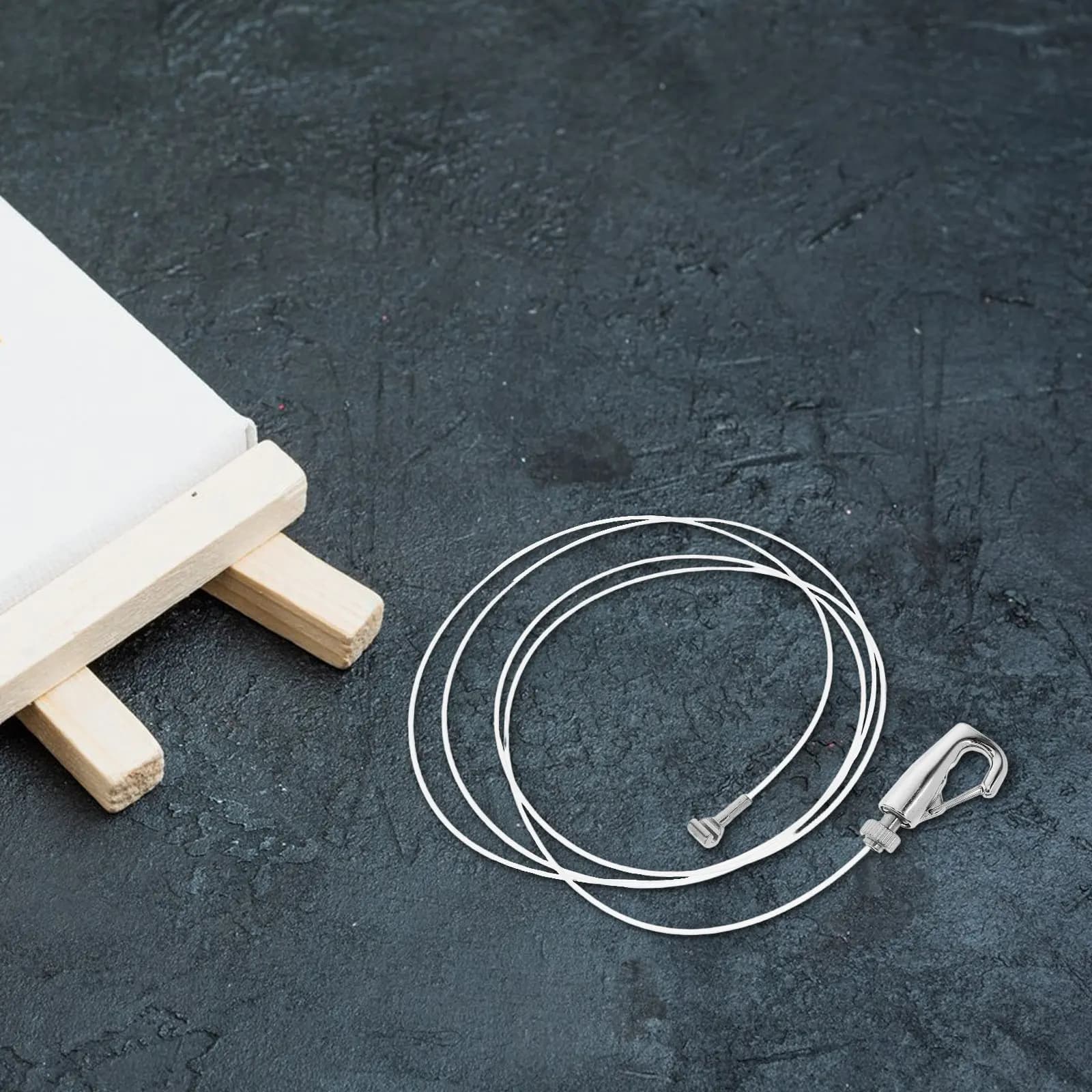 Set di Cavi in Acciaio Inox Regolabili per Appendere Quadri, per Studi d'Arte e Cornici, Filo Resistente per Appendere Immagini