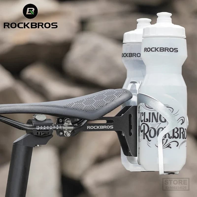 ROCKBROS Double Cup portaborraccia per bicicletta portaborraccia per sella staffe per bollitore per ciclismo MTB accessori per bici da strada parti