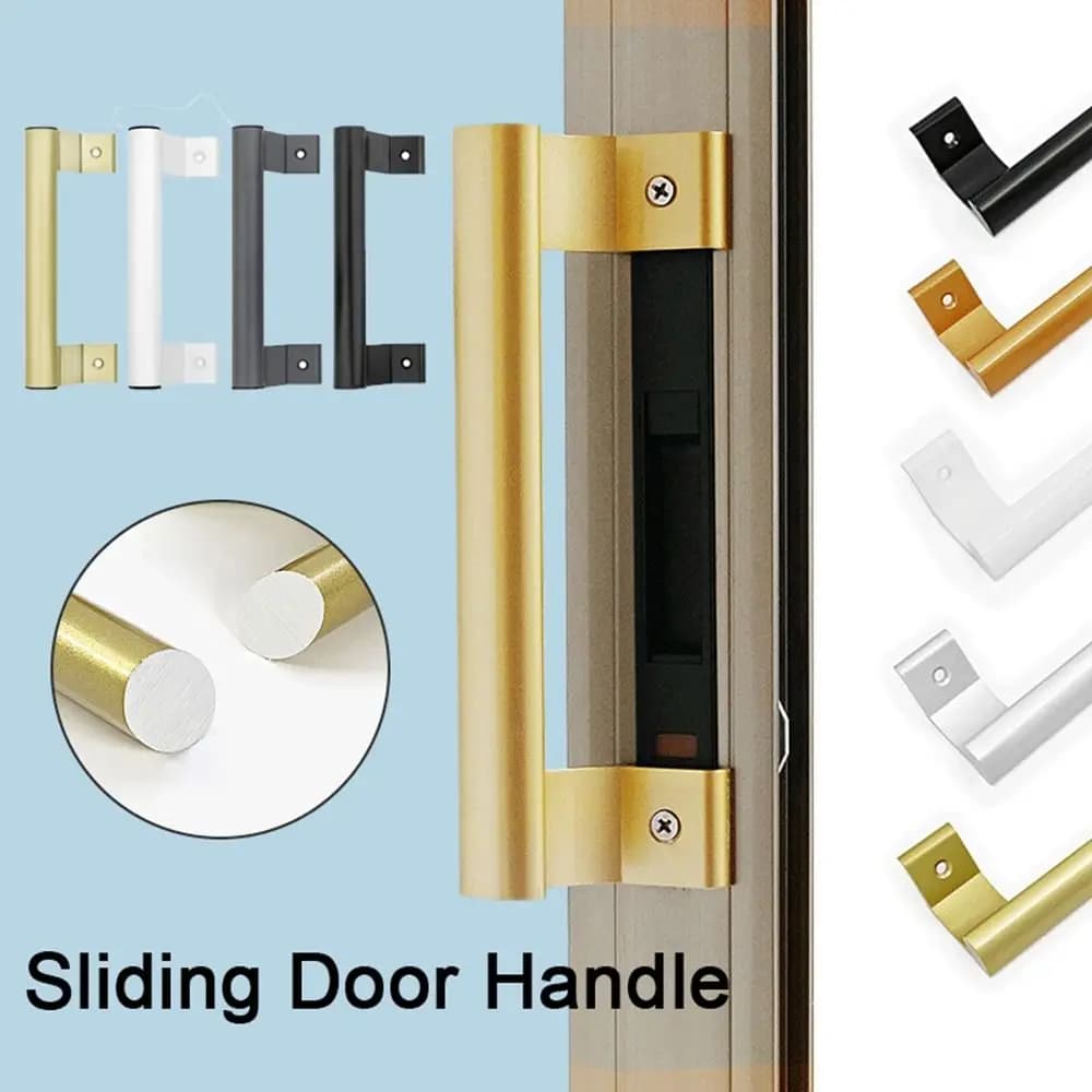 Maniglia per porta scorrevole in lega di alluminio Manopole per mobili per mobili senza punzonatura Maniglie per cassetti hardware multifunzionali