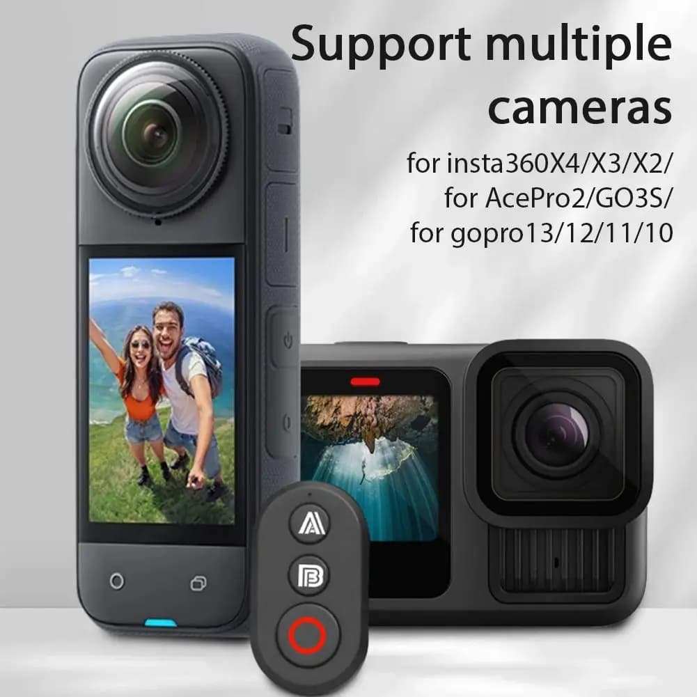 Per fotocamere Insta360 X4/X3/X2/AcePro2/GO3S e 13/12/11/10, telecomando Bluetooth, accessori per action cam con portata 50M