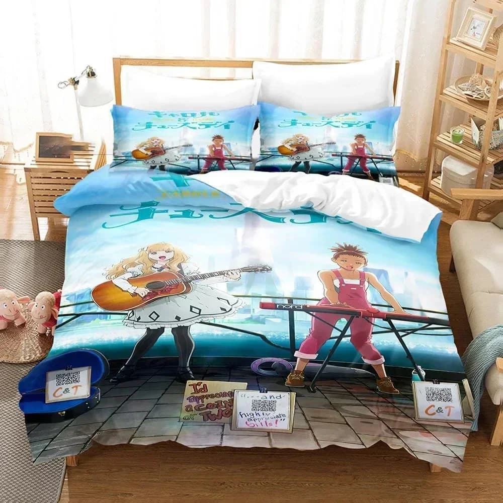 Set di biancheria da letto Carole & Tuesday per ragazzi e ragazze, copripiumino e federa, per letto singolo e matrimoniale, per bambini e adulti, tessuti per la casa alla moda