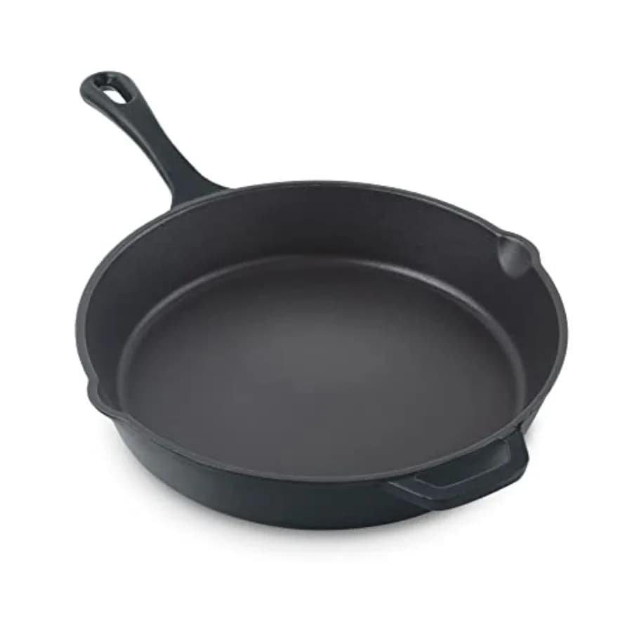 Zakarian x Padella Antiaderente in Ghisa - Versatile Padella per Friggere - Padella per Arrostire Adatta al Forno con Beccuccio e Pulizia Rapida