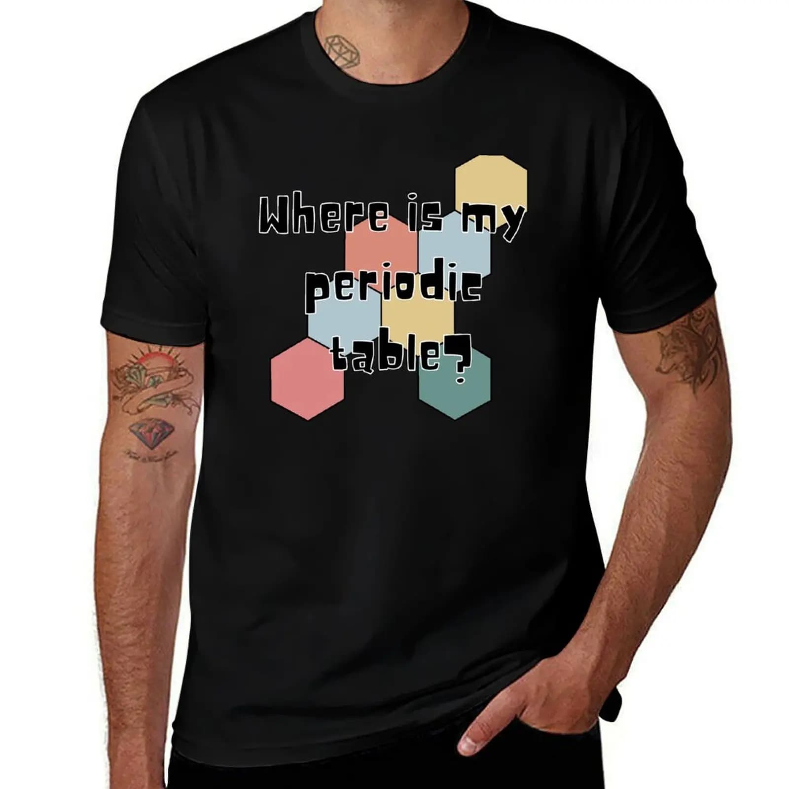 where is my periodic table? T-Shirt Utility Work Short Sleeve Top