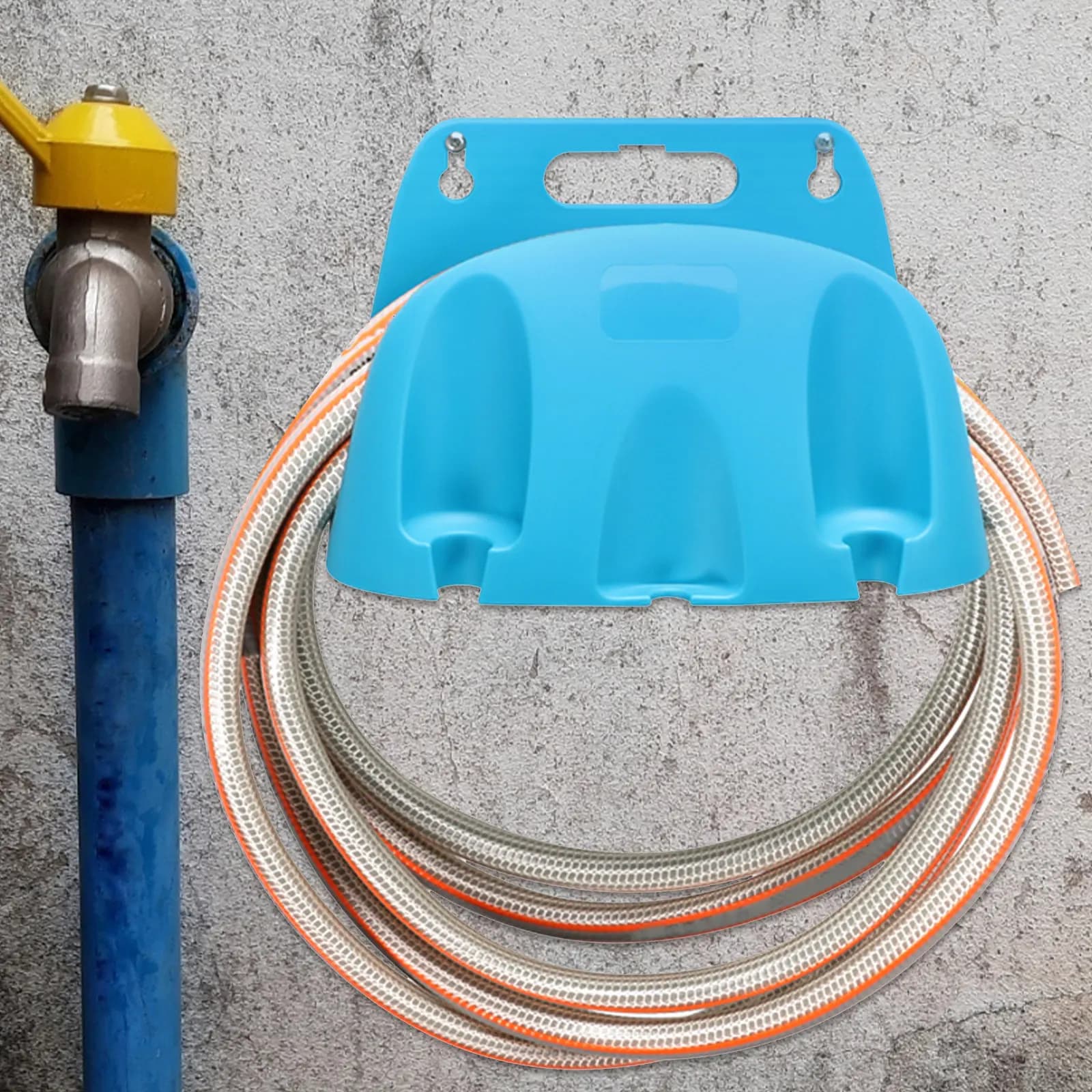 Garden Hose Holder Wall Mount Plastic Hanger Bracket Water Pipe Storage Organizer Hose Wall Hanger