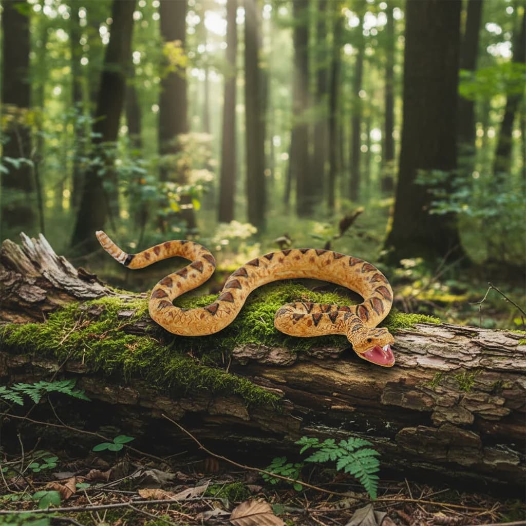 Set di Modelli di Serpenti Selvatici della Foresta - Action Figure di Cobra, Serpente Sonoro e Pitone, Giocattoli Educativi per Bambini, Ornamenti e Regali