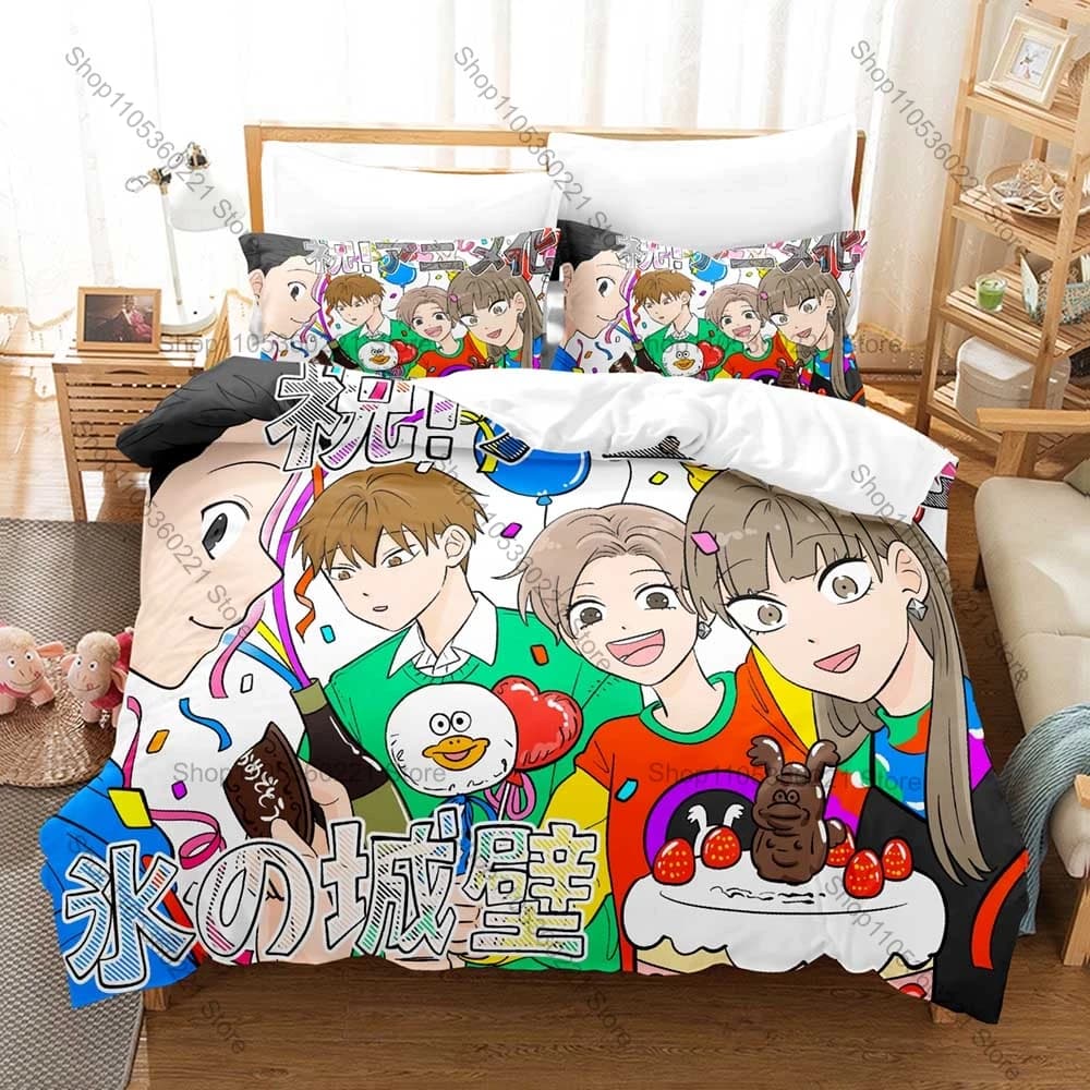 Sports Kpop The Ramparts of Ice Bedding Duvet Cover Set 3Pcs Fashion Pattern Bed Set with Pillowcases Home Textile Gift