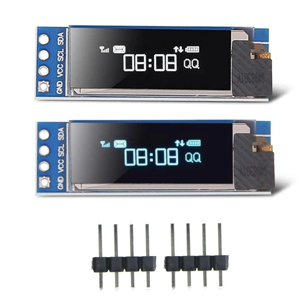 OLED white LCD display module 0,91 inch 6 pin IIC I2C SPI Interface 0,91 "Scheda SSD136 for Arduino Raspberry Pi SMT32