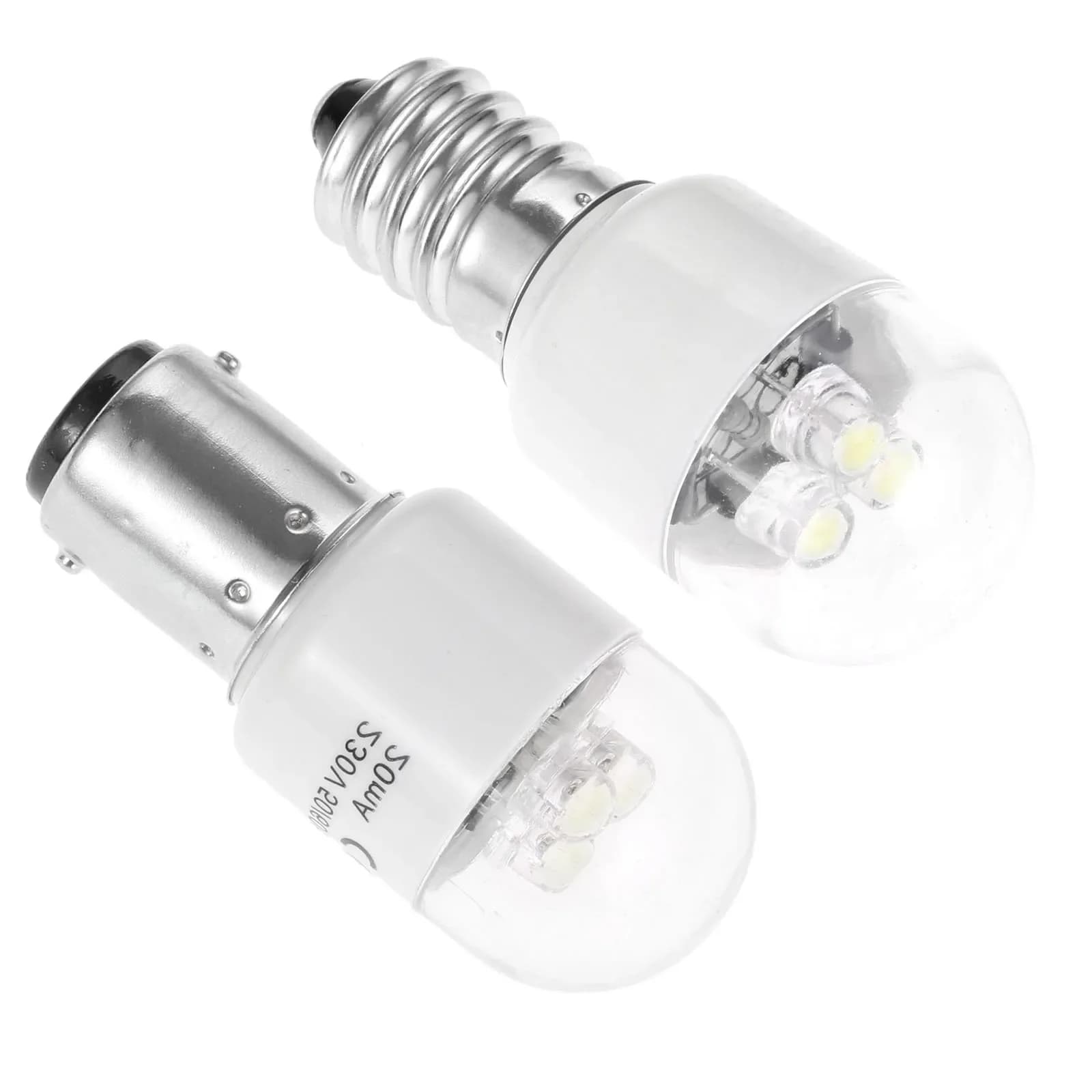 Lampadina LED per cucire BA15D/E14 Luce illumina 0,5 W CA 190-250 W Lampada per macchina da cucire domestica per Singer Juki Pfaff Janome Brother Acme
