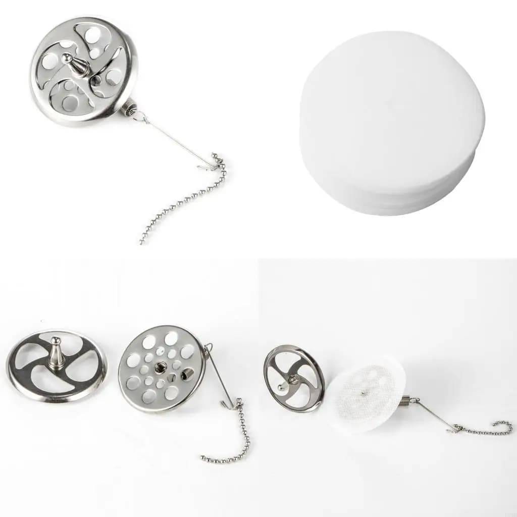 F19B Permanent Coffee Filter Siphon Coffee Maker Stainless Steel Filter Easy Cleaning Portable Tools for Syphon Coffee Makers