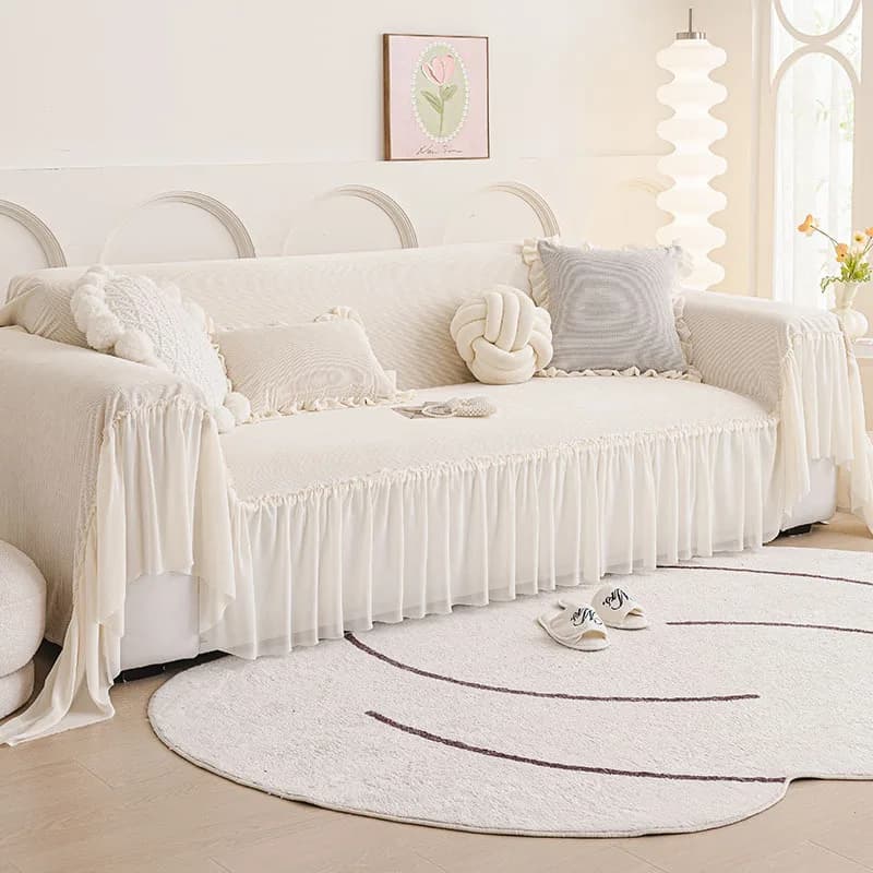 1 copridivano francese Chenier, asciugamano, copridivano di fascia alta, coperta, copertura completa universale in tutte le stagioni