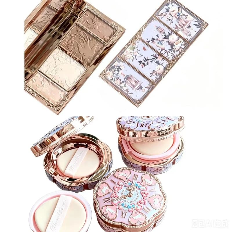 Flower Knows Bonnie Bunny Garden Collection Makeup Air Cushion Setting Powder Oil Control Concealer Smooth Face Cosmetics