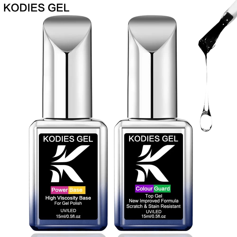 1 PZ Power Base Coat Top Coat Gel Nail Polish 15ML Super Shine UV Semi Permanent scratch resistant Top Gel Finish Reinforcing