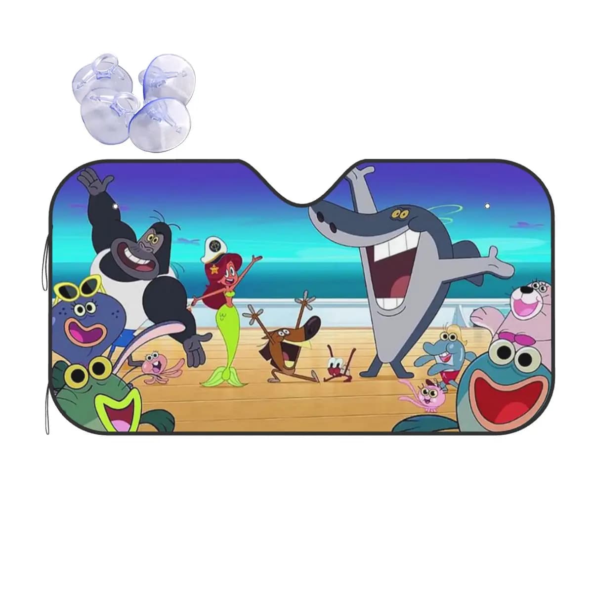 Zig & Sharko Cartoon Kid Parasole Parabrezza Auto Parabrezza anteriore Finestra Parasole Accessori Coperture