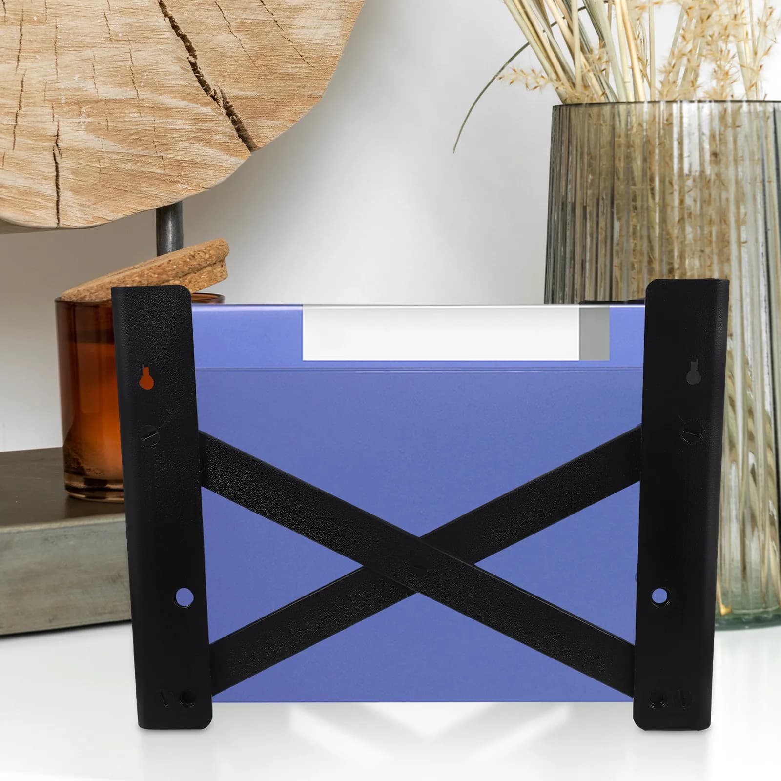 Portadocumenti in Plastica, Robusto Organizzatore da Scrivania, Porta Documenti da Ufficio, Organizzatore per Archiviazione, Portariviste, Scatola Porta Libri da Scrivania