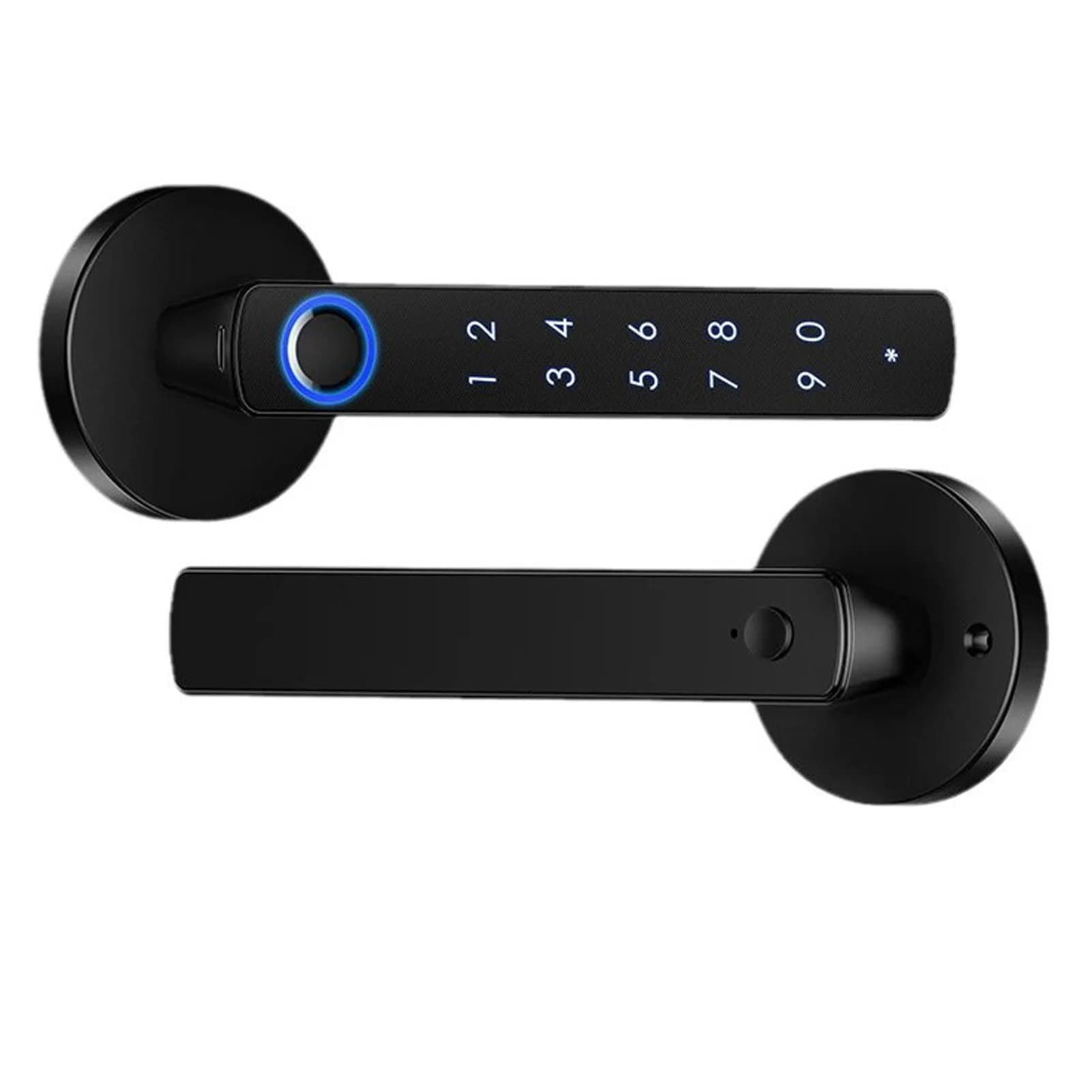 Fingerprint Padlock Bedroom Door With Smart Technology Smart Door Lock Finger Print Door Handle