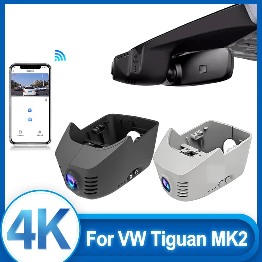 Dash Cam DVR WiFi 4K HD Plug and Play for Volkswagen Tiguan MK2 Touran Tayron Passat B8 CC 2019 2020-2023 with APP control