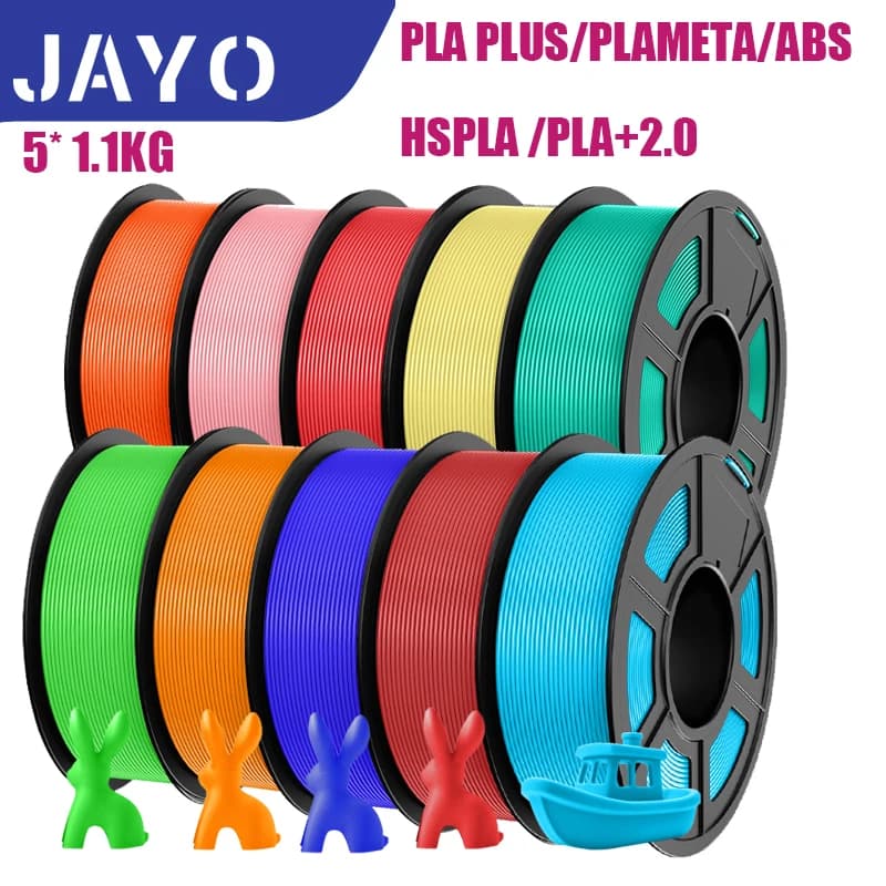 JAYO 5 rolls pla plus/ABS/EABS/PLAMETA/SKTC 3D Printer Filament 1,75 mm 3D Printer Materials for Bubble Free 3D Printer and 100% FDM