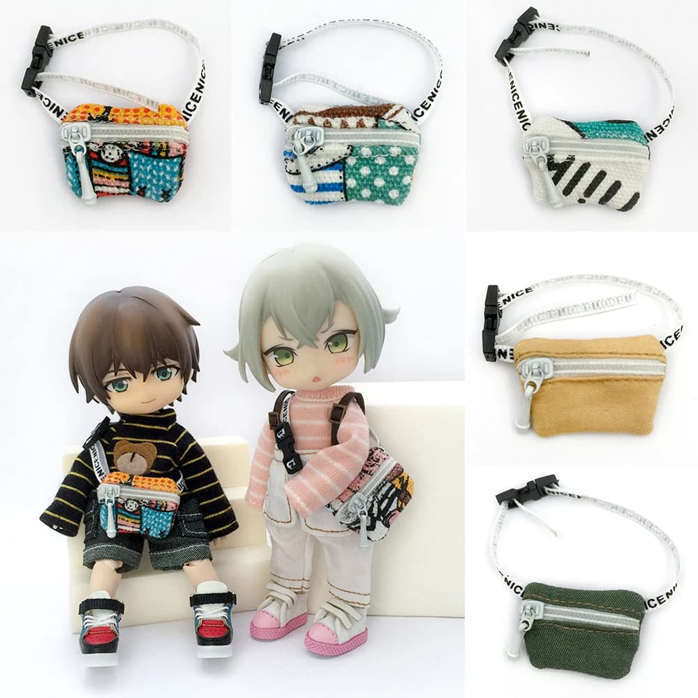 Moda 1/12 borsa per bambole BJD Mini borse a tracolla accessori per bambole per bambole OB11 OB11 GSC YMY 1/8 1/12 bambole BJD