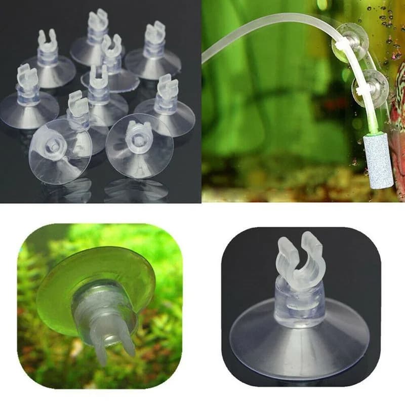 10 pcs/box plastic aquarium support suction cup fish tank suction cup for fish tank pump airline tube holder aquarium accessory