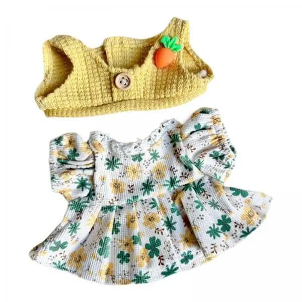 Vestiti per Bambole di Peluche da Collezione, Abiti in Miniatura da 20 cm, Outfit alla Moda per Animali di Peluche e Uso in Casa delle Bambole