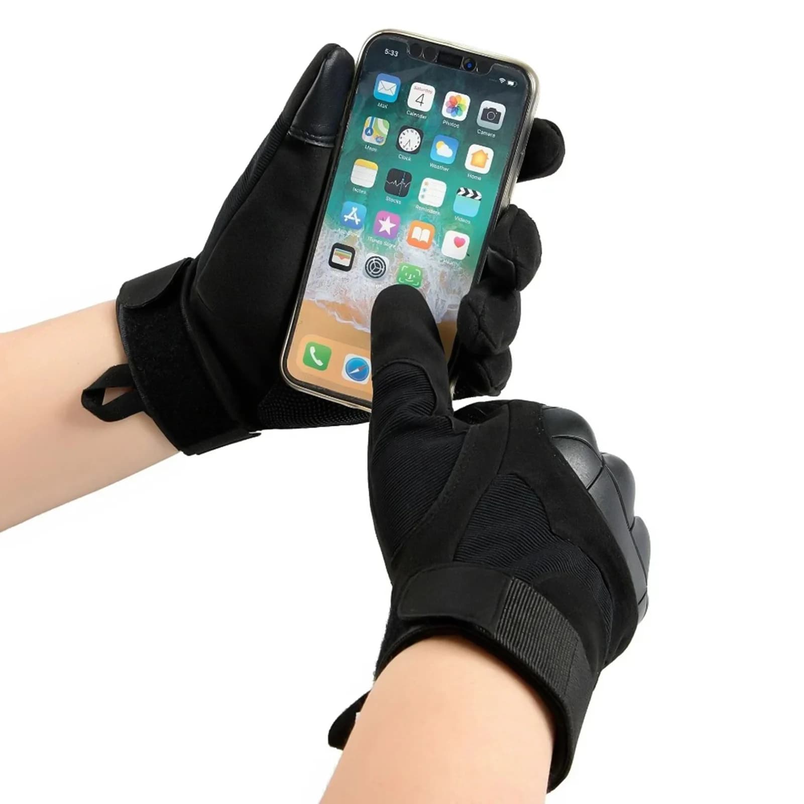 Guanti da ciclismo per esterni, guanti tattici touchscreen a dita intere per equitazione, campeggio, escursionismo, caccia, pratici guanti sportivi