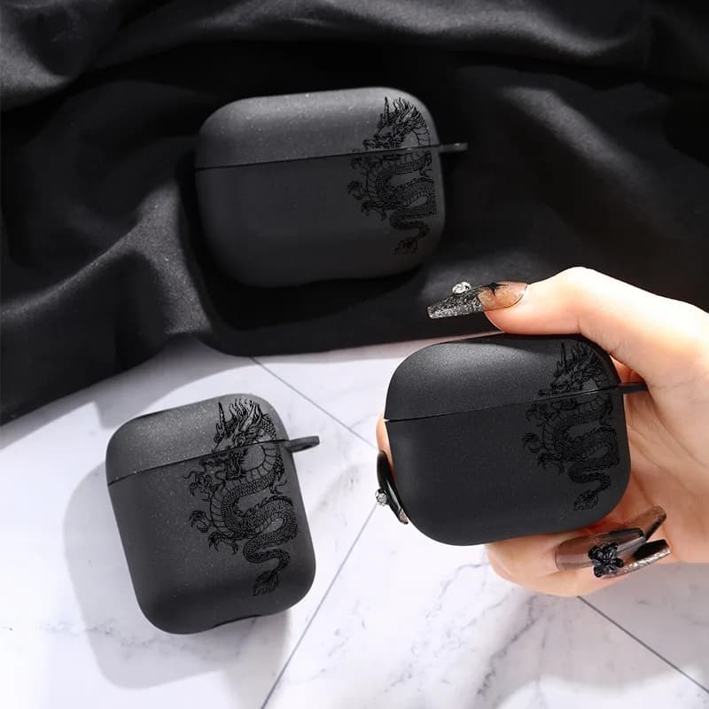 Dragon Design earphone case for AirPods Pro/Pro2 Wireless Bluetooth TPU case for AirPods 3/4 protection with key case