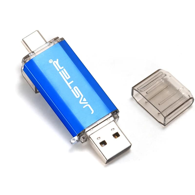 Chiavetta USB Tipo-C 128GB 64GB Mini Pen Drive in Metallo 32GB Memoria USB-C Nera Rossa Viola Blu 128MB