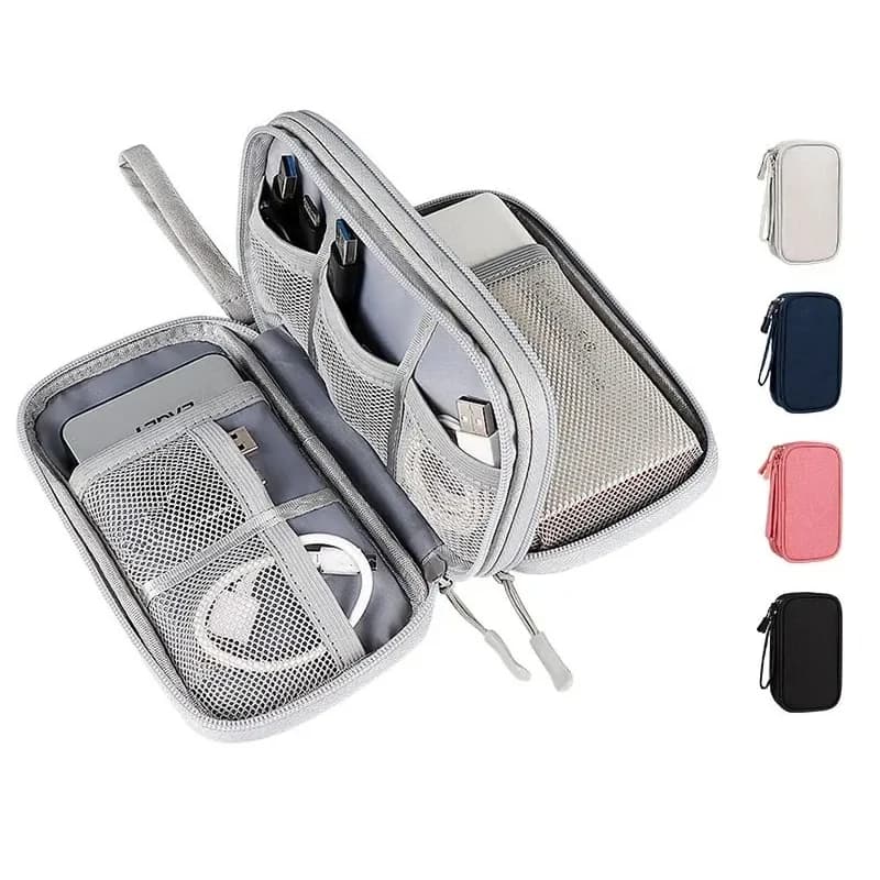 Borsa Portacavi Impermeabile, Custodia Portatile per Cavi USB e Caricabatterie, Organizer da Viaggio