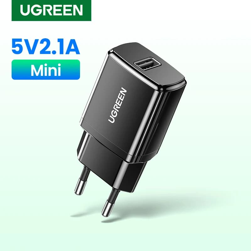 Ugreen 5V 2.1A caricabatterie USB per iPhone X 8 7 iPad caricabatterie rapido da parete adattatore ue per Samsung S9 Xiaomi Mi 8 caricabatterie per telefono cellulare