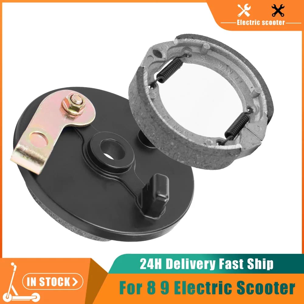 Drum Brake Motor Brake Pad Rear Wheel Brakes Drum Motor Brake Cover for Zero 8 9 for Dualtron Electric Scooter Accessorie
