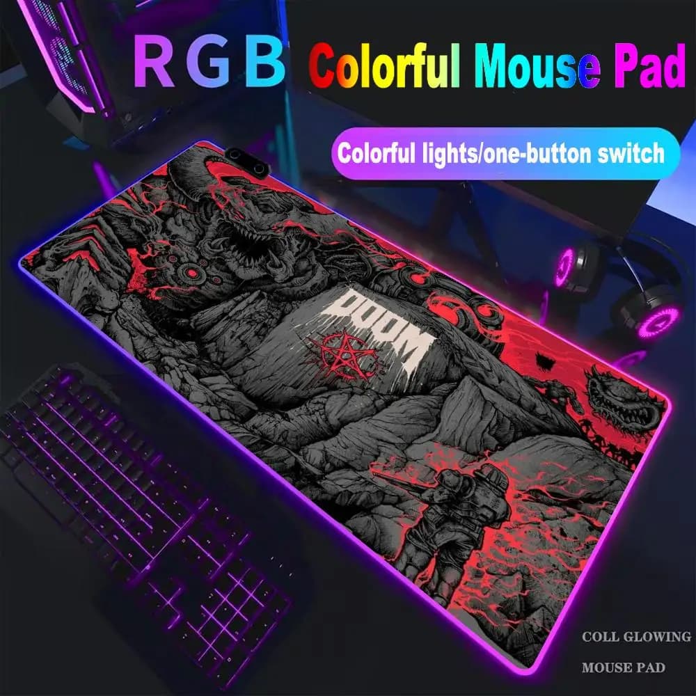 Gaming D-Dooms E-Eternals Mousepad Antislip Rubber Base MouseMat Gamer XXL Mause Carpet PC Thicken Table Pad for E-sport XAXC